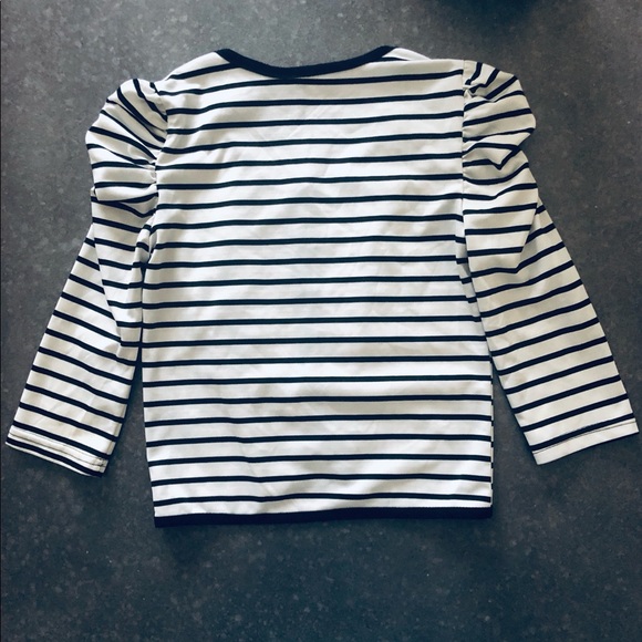 Zinga military style striped top , size  petite M. - Picture 4 of 9